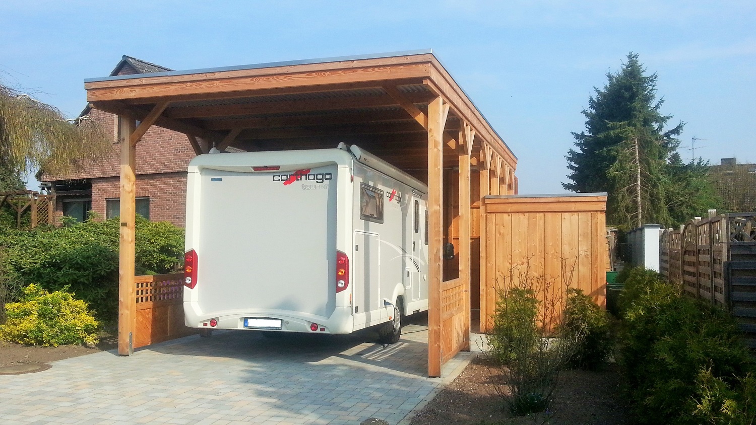 Carport Wohnwagen 3x8