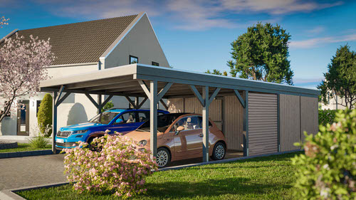 Flachdachcarport Classic