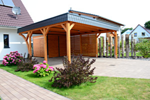 Flachdachcarport